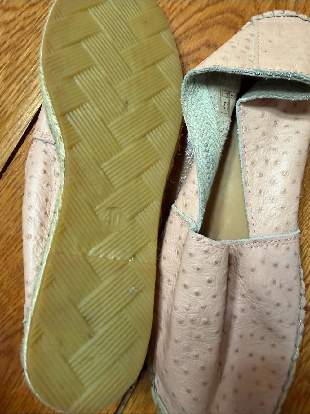 Women's Pink Espadrille Slip-On Flats